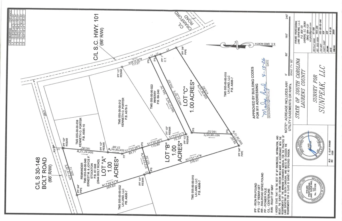 17530 S 101 Highway *** Laurens SC 29645