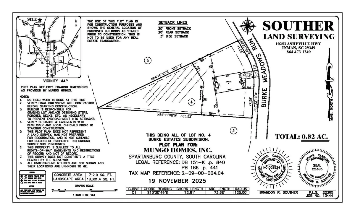 5017 Burke Meadows Run  Homesite 4  Chesnee SC 29323