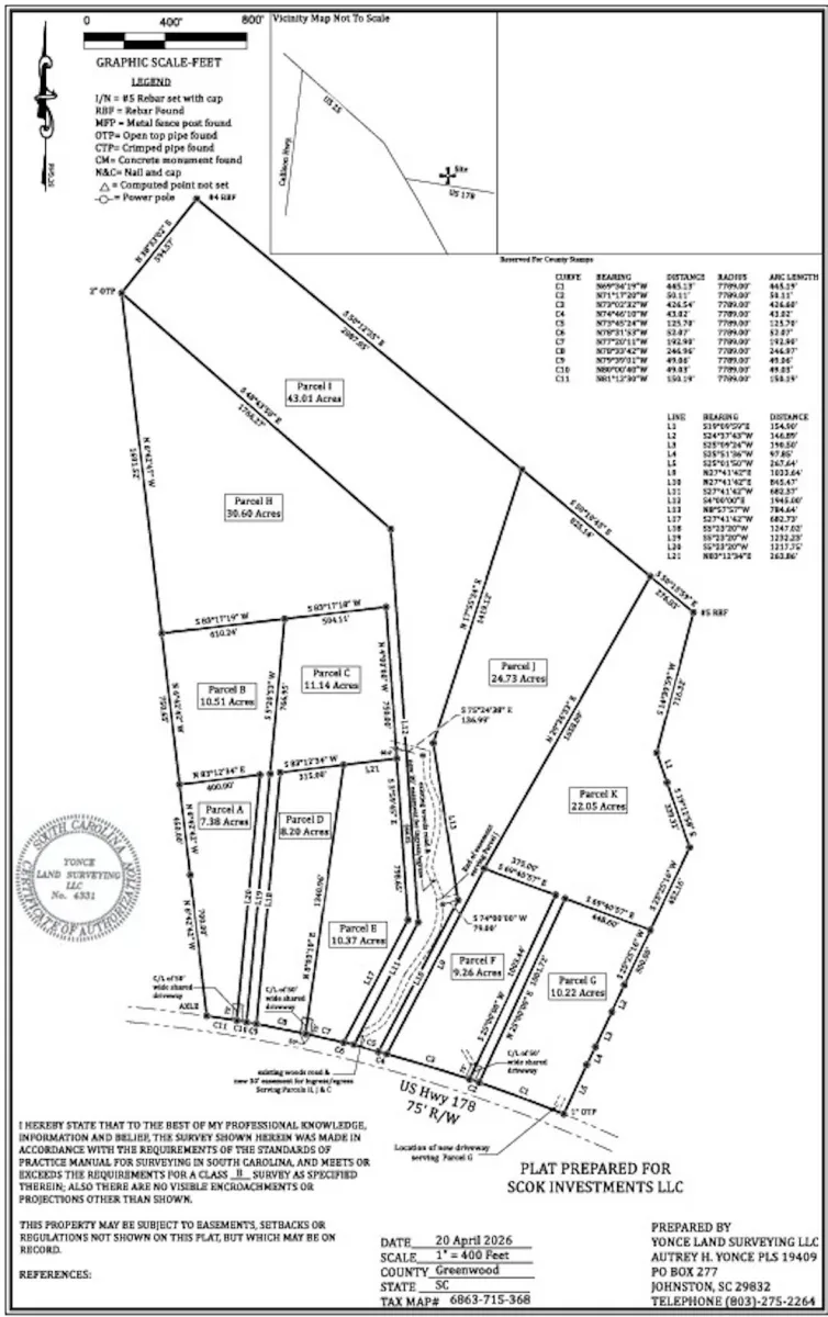 00 Highway 178 S.  ***  Greenwood SC 29649